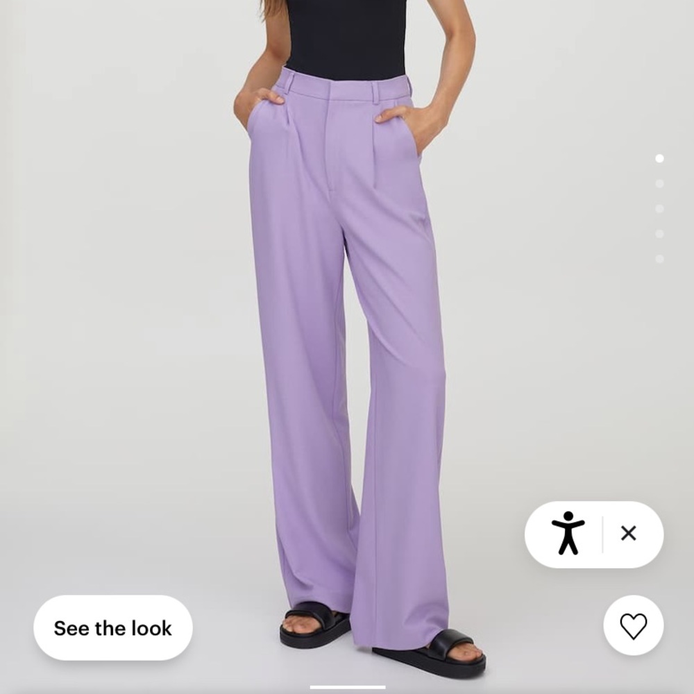 Pull&Bear lilac trousers